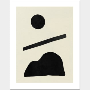 Balance Black Shapes Posters and Art